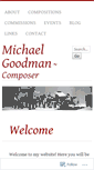 Mobile Screenshot of michaelgoodmanmusic.com