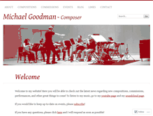 Tablet Screenshot of michaelgoodmanmusic.com